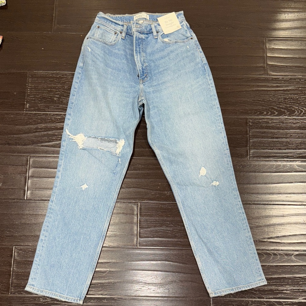 Abercrombie & Fitch Light Blue '90s Straight Jeans